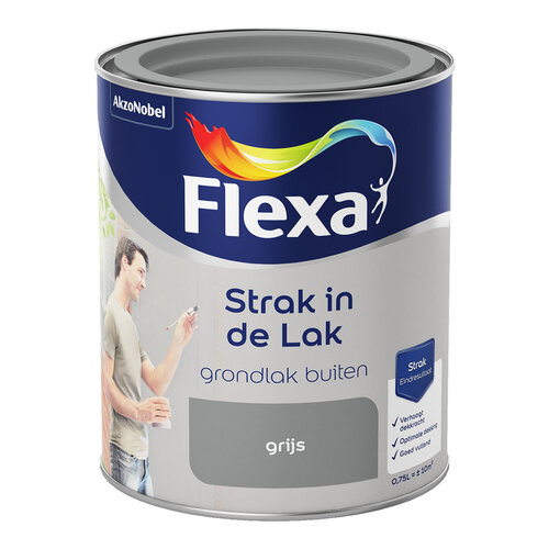 Flexa Strak in de Lak Grondlak Buiten - Grijs