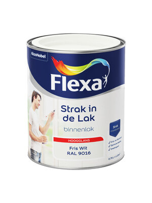 Flexa Strak in de Lak Binnenlak Hoogglans - Fris Wit - RAL 9016