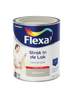 Flexa Strak in de Lak Binnenlak Hoogglans - Saliegroen