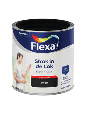 Flexa Strak in de Lak Binnenlak Hoogglans - Zwart