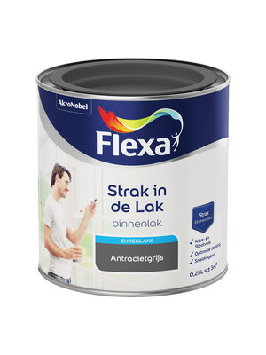 Flexa Strak in de Lak Binnenlak Zijdeglans - Antracietgrijs