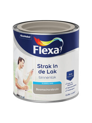 Flexa Strak in de Lak Binnenlak Zijdeglans - Boomschorsbruin