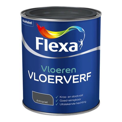 Flexa Vloerverf - Antraciet Flexa Vloerverf - Antraciet
