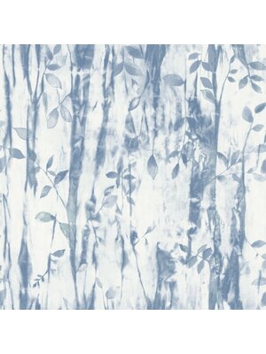 Noordwand Atmosphere Behang met bladeren en zilveren accenten G78232