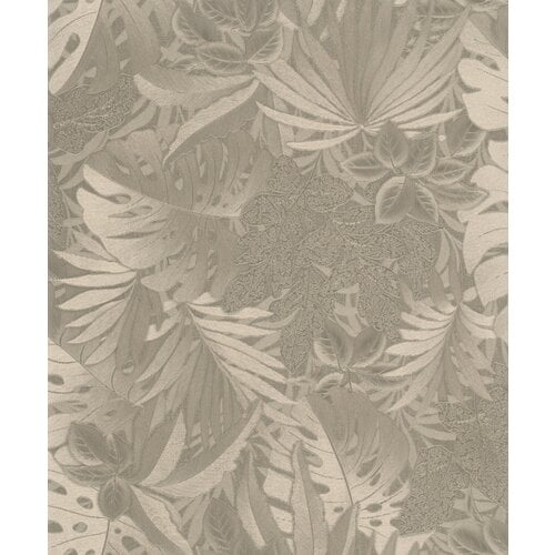 Noordwand Botanica Behang met grote bladeren in goud 33303