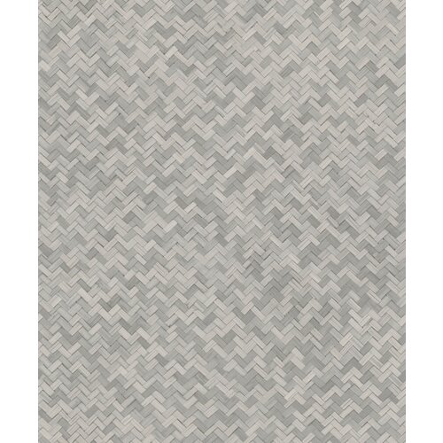 Noordwand Botanica Behang met rotan vlechtwerk 33311
