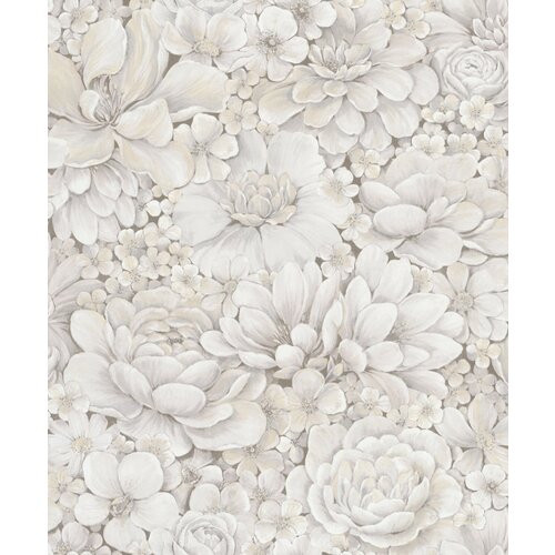 Noordwand Botanica Behang met ton-sur-ton grote bloemenprint 33951 Noordwand Botanica Behang met ton-sur-ton grote bloemenprint 33951