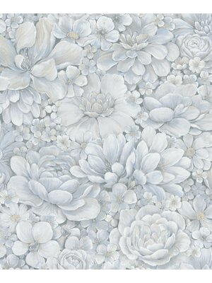 Noordwand Botanica Behang met ton-sur-ton grote bloemenprint 33953 Noordwand Botanica Behang met ton-sur-ton grote bloemenprint 33953