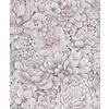 Noordwand Botanica Behang met ton-sur-ton grote bloemenprint 33954