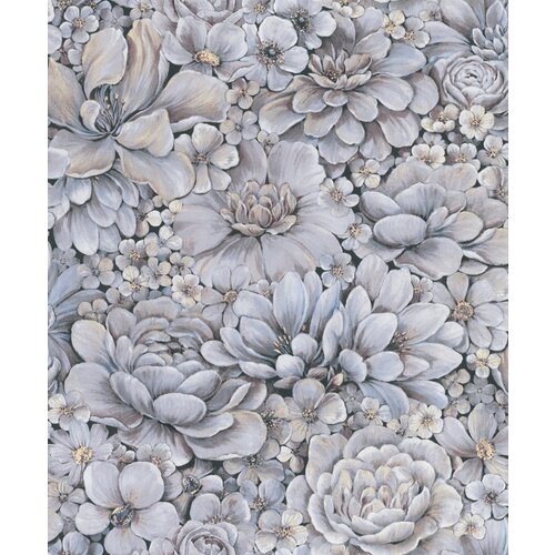 Noordwand Botanica Behang met ton-sur-ton grote bloemenprint 33955 Noordwand Botanica Behang met ton-sur-ton grote bloemenprint 33955