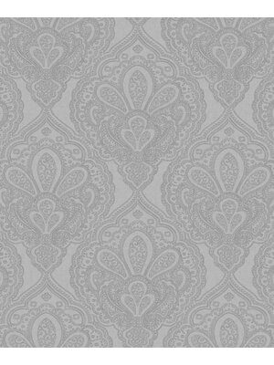 Noordwand Emporium Behang met grafische zilveren ornamenten DWP0247-03 Noordwand Emporium Behang met grafische zilveren ornamenten DWP0247-03