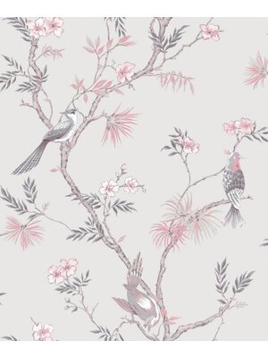 Noordwand Secret Garden Behang met vogels G78491