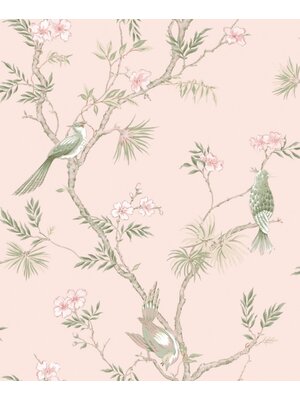 Noordwand Secret Garden Behang met vogels G78493