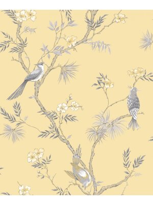 Noordwand Secret Garden Behang met vogels G78494