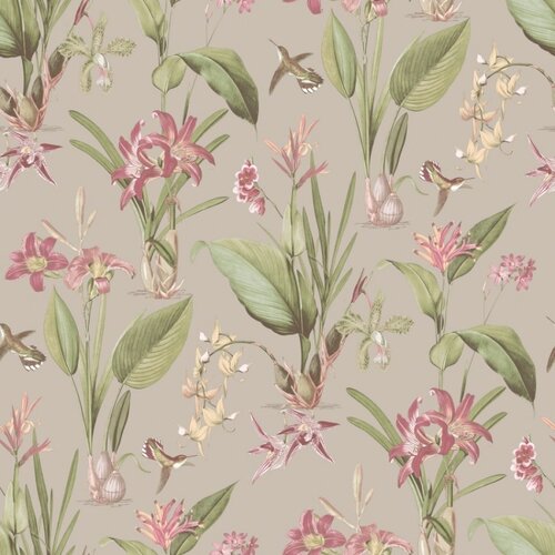 Noordwand Secret Garden Behang met bloemen G78507