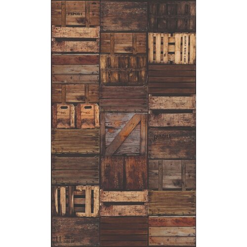 Noordwand Smart Art Easy Fotobehang houten kistjes 47211 Noordwand Smart Art Easy Fotobehang houten kistjes 47211