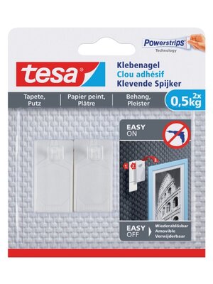 Tesa klevende spijker voor behang en pleister