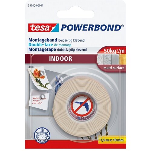 Tesa Montagetape Indoor - 1,5 m x 19 mm