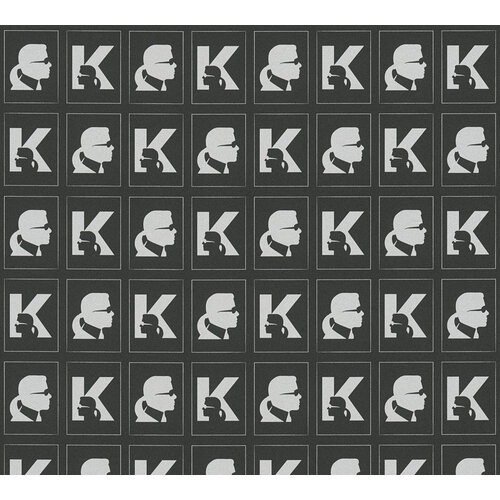 AS Creation Karl Lagerfeld Zwart behang | 378423