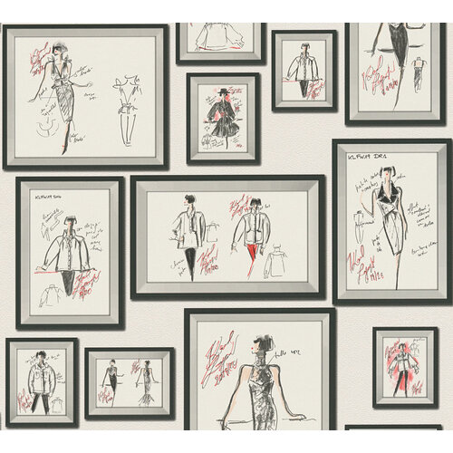 AS Creation Karl Lagerfeld Wit behang | 378463 AS Creation Karl Lagerfeld Wit behang | 378463