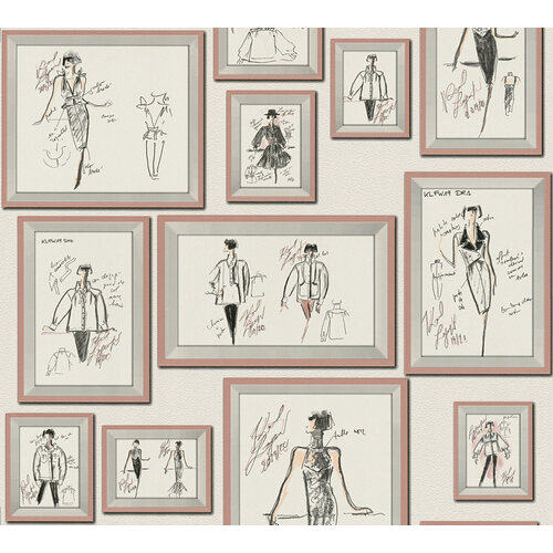 AS Creation Karl Lagerfeld Wit behang | 378464 AS Creation Karl Lagerfeld Wit behang | 378464