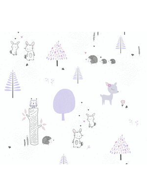 AS Creation Little Love paars behang | 381171