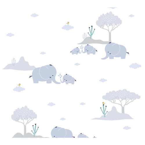 AS Creation Little Love blauw behang | 381281 AS Creation Little Love blauw behang | 381281