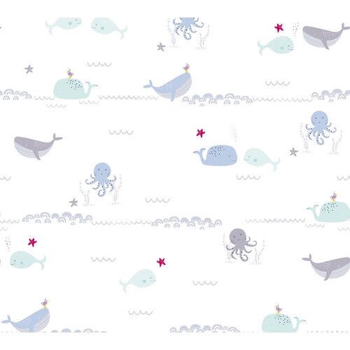 AS Creation Little Love blauw behang | 381301 AS Creation Little Love blauw behang | 381301