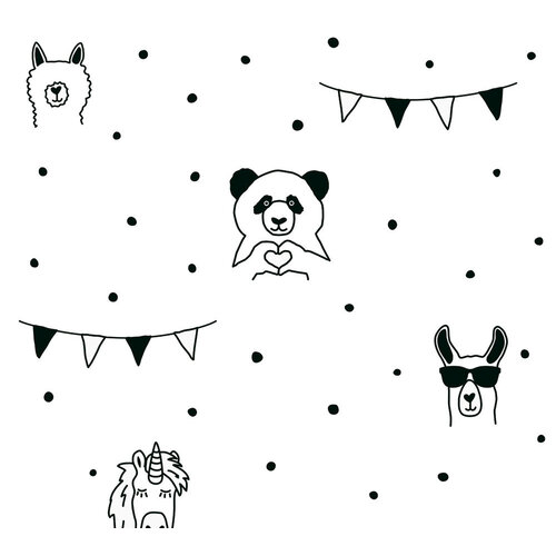 AS Creation Little Love zwart behang | 381382 AS Creation Little Love zwart behang | 381382