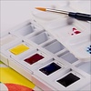 Van Gogh Aquarelverf Pocket Box Primaire Mengset | 5 Halve Napjes + 7 Lege Plekken Van Gogh Aquarelverf Pocket Box Primaire Mengset | 5 Halve Napjes + 7 Lege Plekken