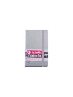 Royal Talens Schetsboek Blinkend Zilver 9x14 CM 140 G 80 Vellen