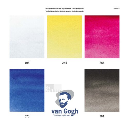 Van Gogh Aquarelverf set 5x10 ml Van Gogh Aquarelverf set 5x10 ml