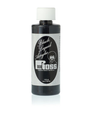 Bob Ross Liquid Acrylic Black - 118 ml Bob Ross Liquid Acrylic Black - 118 ml