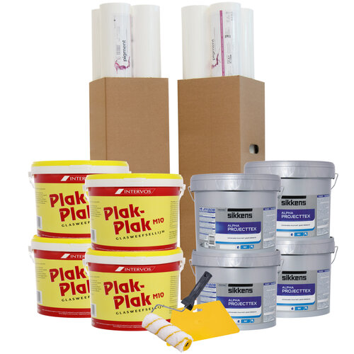 Complete Renovlies Set Sikkens Alpha Projecttex - Wit Complete Renovlies Set Sikkens Alpha Projecttex - Wit