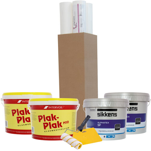 Complete Renovlies Set Sikkens Alphatex SF - Wit Complete Renovlies Set Sikkens Alphatex SF - Wit