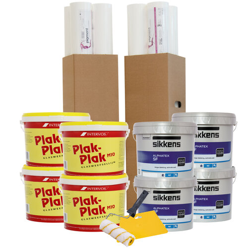 Complete Renovlies Set Sikkens Alphatex SF - Wit Complete Renovlies Set Sikkens Alphatex SF - Wit