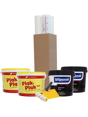 Complete Renovlies Set Wijzonol Wijzotex Mat - RAL 9010 Complete Renovlies Set Wijzonol Wijzotex Mat - RAL 9010