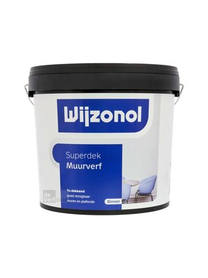 Wijzonol Superdek Muurverf - RAL 9010
