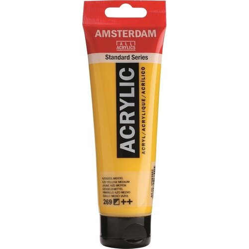 Royal Talens Amsterdam Acrylverf 120 ml - Azogeel Royal Talens Amsterdam Acrylverf 120 ml - Azogeel