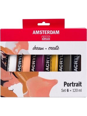 Royal Talens Amsterdam Standaard Series Set - Portrait - 6 x 120ml