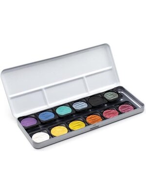 Royal Talens FINETEC® Parelmoer aquarelverf set Rainbow | 12 kleuren