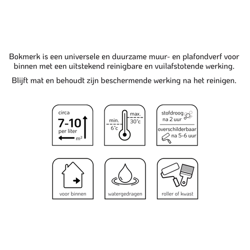 Bokmerk Muurverf Extramat - Morning Green