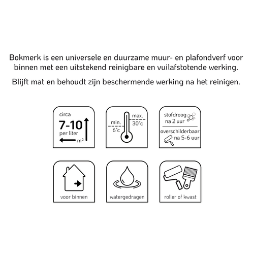 Bokmerk Muurverf Extramat - Summer Sky Bokmerk Muurverf Extramat - Summer Sky