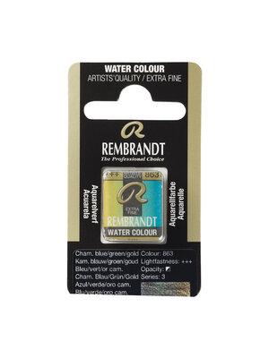 Rembrandt Aquarelverf Napje - Kameleon Blauw/Groen/Goud #863
