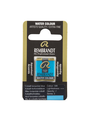 Rembrandt Aquarelverf Napje - Kobalt-Turkooisblauw #586