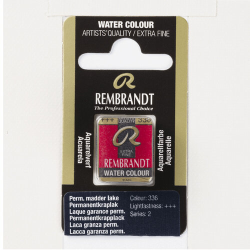Rembrandt Aquarelverf Napje - Permanentkraplak #336 Rembrandt Aquarelverf Napje - Permanentkraplak #336