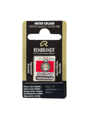 Rembrandt Aquarelverf Napje - Permanentrood Middel #377