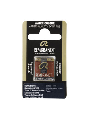 Rembrandt Aquarelverf Napje - Sienna Gebrand #411