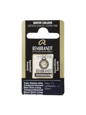 Rembrandt Aquarelverf Napje - Transparant Titaanwit #112