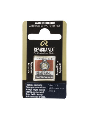 Rembrandt Aquarelverf Napje - Transparantoxydrood #378